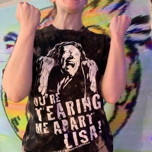 Bleach dyed The Room T-shirt